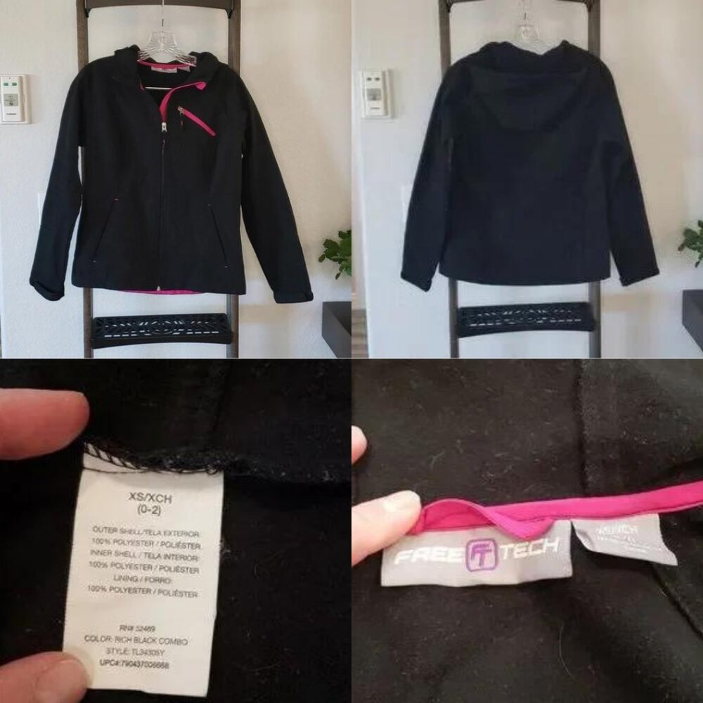 Jacket Capri Shorts Womens Bundle Lot Zip Up Pants Bottoms Casual Black Grey XS - Picture 8 of 9